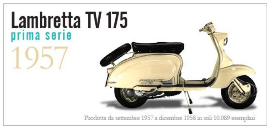 LAMBRETTA TV 175 PRIMA SERIE 1957