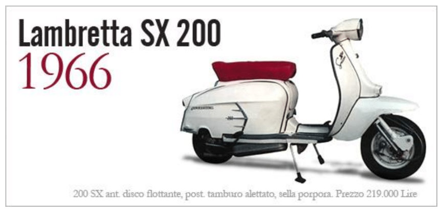 LAMBRETTA SX 200 1966